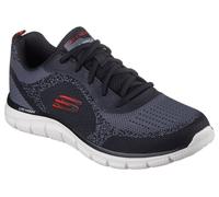 Skechers Lace Up Sneaker Shoe For Men Track Glendor in Black/Red, 5.5-13