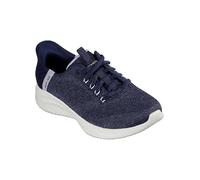 (8 (Adults')) Ultra Flex 3.0 Easy Step | Navy/Lavender | Womens Slip Ins Trainers