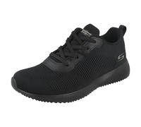 Skechers Ladies Bobs Sport By Skechers Trainers With Memory Foam Tough Talk 32504 - Black - UK 8
