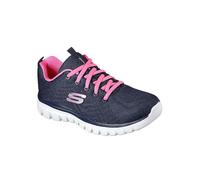 Skechers Ladies Graceful Get Connected Sports Shoes Blue