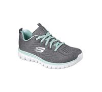 Skechers Ladies Graceful Get Connected Sports Shoes Grey