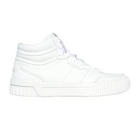 Skechers Ladies Jade High Reward White Faux Leather High Tops Ankle Boots (White, UK Footwear Size System, Adult, Women, Numeric, Medium, 6)