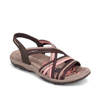 Skechers Ladies Reggae Slim Simply Stretch Chocolate/Multi Sandals 163023/CHMT - 4 UK