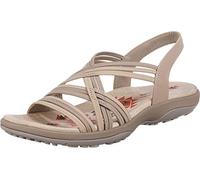Skechers Women's Reggae Slim-Simply Stretch Sport Sandal Natural/Taupe 6