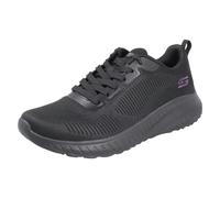 Skechers Ladies Skechers Bobs Memory Foam Vegan Trainers 117209 Face Off - Black - UK 5