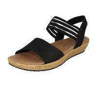 Skechers Ladies Skechers Vamp Sling Back Sandal Lo'profile - Black - UK 3