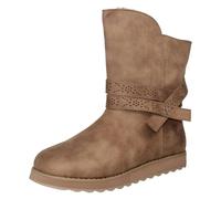 Skechers Women's Keepsakes 2.0 Mid Calf Boot, Taupe Microleather , 3 UK medium
