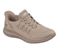 Skechers Women's Bobs Geo Lite Divine Pace Sneaker, Tan Knit, 7 UK