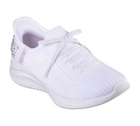 Skechers Ladies Slip Ins Ultra Flex 3.0 Shining Glitz White Vegan Trainers