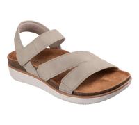 Skechers Lifted Comfort Polyurethane Womens Taupe Sandals Pu - Size UK 7