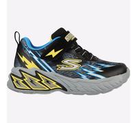 Skechers 400150N BKBL Trainers, Black Textile/Synthetic/Blue & Yellow Trim, 4 UK