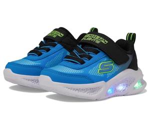 Skechers Lighted Gore and Strap Sneaker W Mult Light Up Blue/Black 6 UK Child