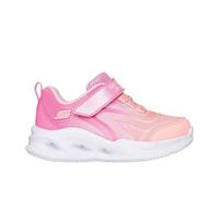 Skechers Lighted Gore and Strap Sneaker W Ombr Light Up Pink 8 UK Child
