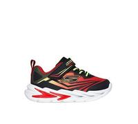 Skechers Lighted Gore & Strap Sneaker W/ Midsole Techpiece, Red, Size 4 Younger Red