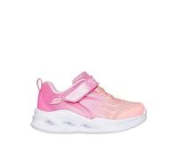 Skechers Lighted Gore and Strap Sneaker W Ombr Light Up Pink 9 UK Child