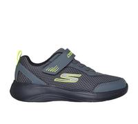 Skechers Lightweight Gore and Strap Sneaker Runners Boys Grey/Lime 11 UK Child