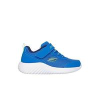 Skechers Lightweight Gore & Strap Sneaker, Blue, Size 4 Younger Blue
