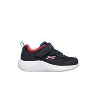 Skechers Lightweight Gore & Strap Sneakers, Black, Size 4 Younger Black