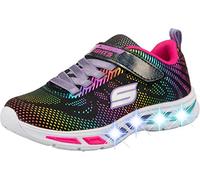 Skechers Litebeams Gleam N' Dream Sneaker, (Black/Multi Bkmt), Numeric_2_Point_5 UK