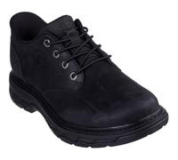 Skechers Lockett Gustav Leather Men's Black Lace-Up Shoes - UK 7