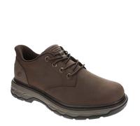 Skechers Lockett Gustav Leather Men's Cocoa Lace-Up Shoes - UK 11