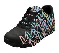 Skechers Los Angeles Uno Womens Fashion Trainers in Black Multicolour - 6 UK