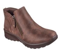 Skechers Women's Lovely Vibe Fall in Bloom Ankle Boot, Chocolate, 3 UK