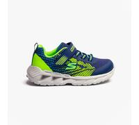 Skechers Magna-Lights-Grax Boys Synthetic Touch Fasten Navy/Lime Casual Trainers