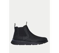 Skechers male Augustino Chelsea Boots - 7 - Black, Black,Dark Brown