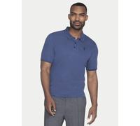Skechers male Off Duty Cotton Rich Polo Shirt - M - Navy, White,Navy