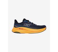 Skechers Men's Max Cushioning Propulsion Sneaker in Navy Blue/Orange, Size 10 | Textile/Synthetic, Vegan, Machine Washable