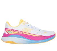 Skechers Max Cushioning Propulsion Women's Sneaker, White and Orange, 5.5 UK