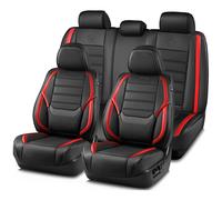 Skechers MAX Cushioning Seat Covers Memory Foam Leather Car Seat Covers Waterproof Car Seat Protector Full Sets Car Seat Cushion Airbag Automotive Uni