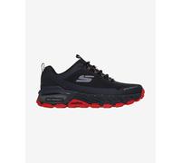 Skechers Men's Max Protect Promote Track Sneaker, Black Synthetic/Textile/Red Trim, 13 UK