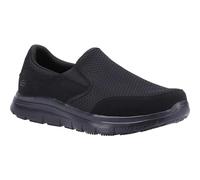 Skechers McAllen Mens Slip Resistant Wide Fit Shoes Black Size 12
