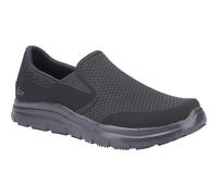 Skechers Men's Flex Advantage SR MCALLEN Food Service Shoe, Black , 8 UK medium