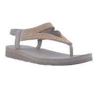 Skechers Meditation Vibrant Glow Women's Toe Separator Sandals, taupe, 7 UK
