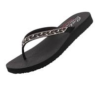 Skechers Meditation Lucky One Women's Toe Separator Sandals, black, 5 UK
