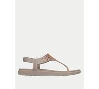 Skechers Meditation Luxe Embellished Sandals Taupe