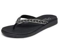 Skechers Meditation Luxe Floral Embellished 3-Point Thong with Luxe Foam Womens Sandals