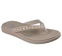 Skechers Meditation Luxe Floral Embellished 3-Point Thong with Luxe Foam Womens Sandals
