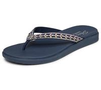 Skechers Meditation Luxe Floral Embellished 3-Point Thong with Luxe Foam Womens Sandals
