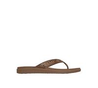 Skechers MEDITATION LUXE - SUNNY GLOW Toe-Post Sandals in White - UK 7 - White