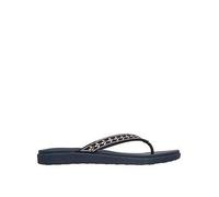 Skechers Meditation Luxe Toe-Post Sandal, Navy, Size 8, Women Navy