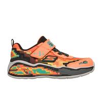 Skechers Mega Scene Sneaker in Orange/Black, Size 8 | Textile/Synthetic, Machine Washable