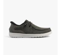 Skechers Men's Melson-Coronado Sneaker, Black/Grey, 11.5