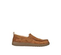 Skechers Melson Willmore Moccasin Slippers Tan