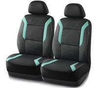 Skechers Memory Foam Car Seat Covers, Air Cool Mesh Thick Seat Covers,Car Seat Covers Front Seats Airbag Compatible, Automotive Comfort Protection for Most Cars,Van,Trucks, SUVs,Green