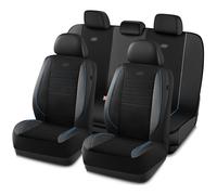 Skechers Memory Foam Car Seat Covers Air Cool Mesh Thick Seat Covers Piping Leather Car Seat Protector Airbag Compatible Automotive Comfort Protection