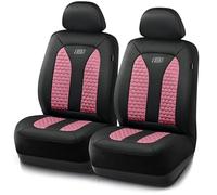 Skechers Memory Foam™ Car Seat Covers, Hexcomb Breathable Thick Seat Covers Two Front Seat Covers, Airbag Compatible, Automotive Comfort & Protection for Most Cars,Van,Trucks, SUVs (Pink,Two Front)